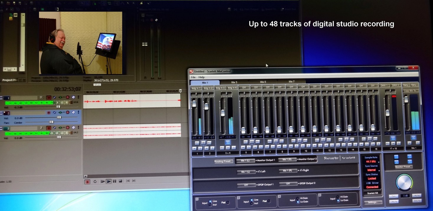 audio visual technician mixing digital